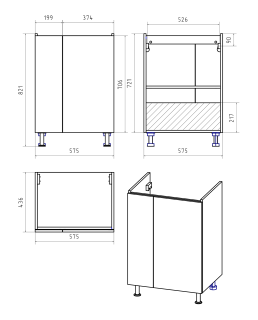 Напольная тумба под раковину Misty Лира 60см белый